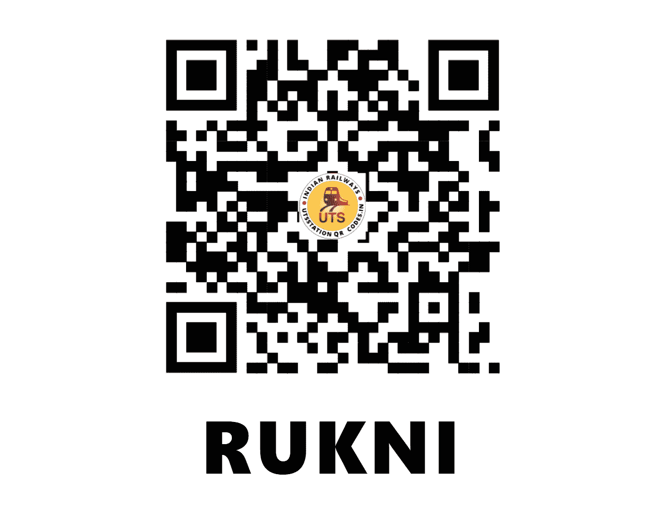 UTS QR Code for RUKNI - RUI (SE - WEST BENGAL)